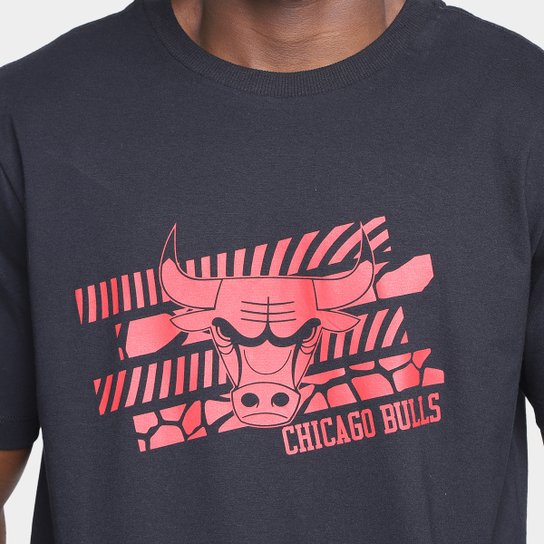 Camiseta New Era Sport Art Chicago Bulls Masculina