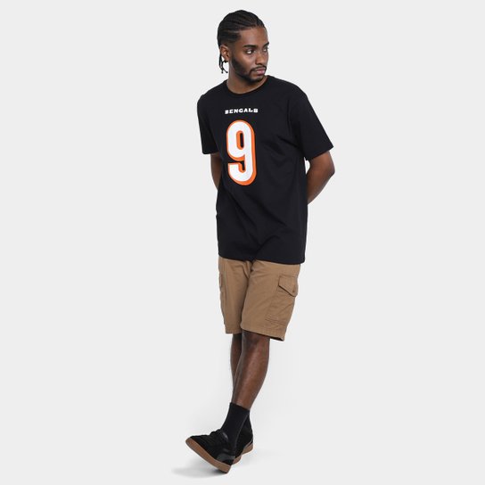 Camiseta NFL Cincinnati Bengals Burr 9 Masculina