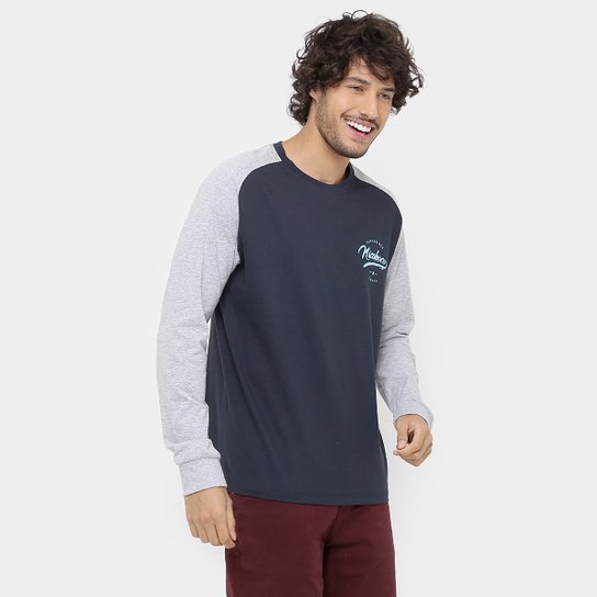 Camiseta Nicoboco Raglan Collors Manga Longa Allianz Parque Shop