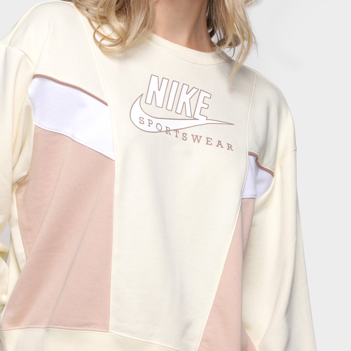 blusa manga longa nike feminina