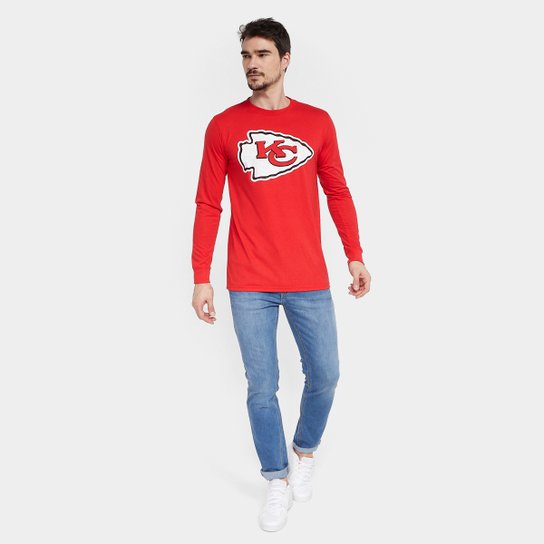 Camiseta Nike NFL Kansas City Chiefs Fashion Manga Longa Masculina