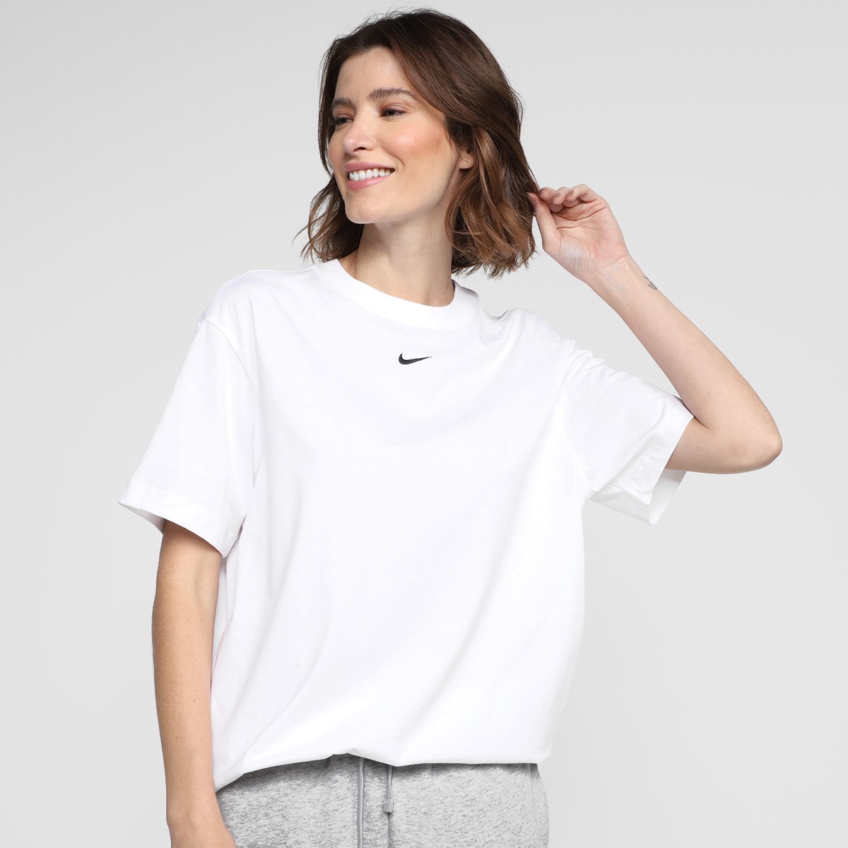 Camisa Nike Branca Feminina Brasil Camiseta Nike Feminina Netshoes