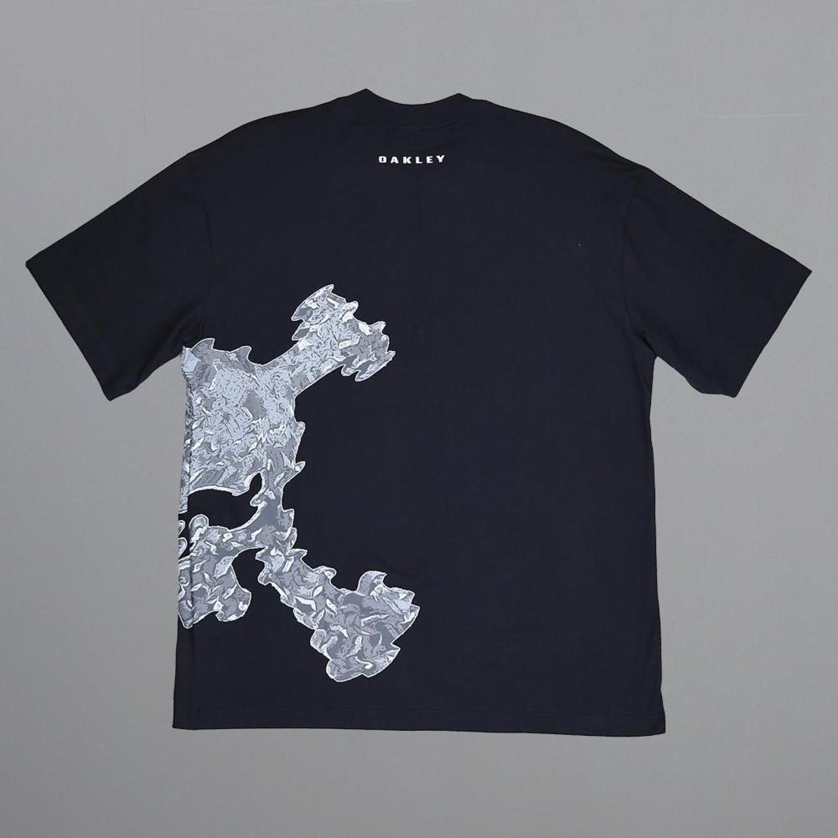 トップス oakley skull zip design tee Camiseta Oakley Skull Medusa