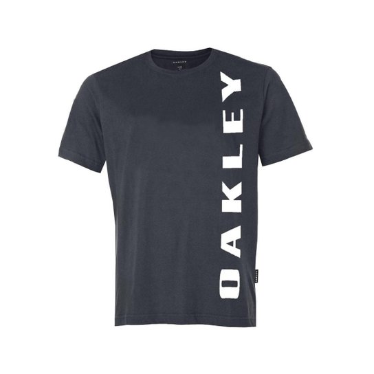 Camiseta Oakley Big Bark Blackout Cinza Escuro Allianz Parque Shop