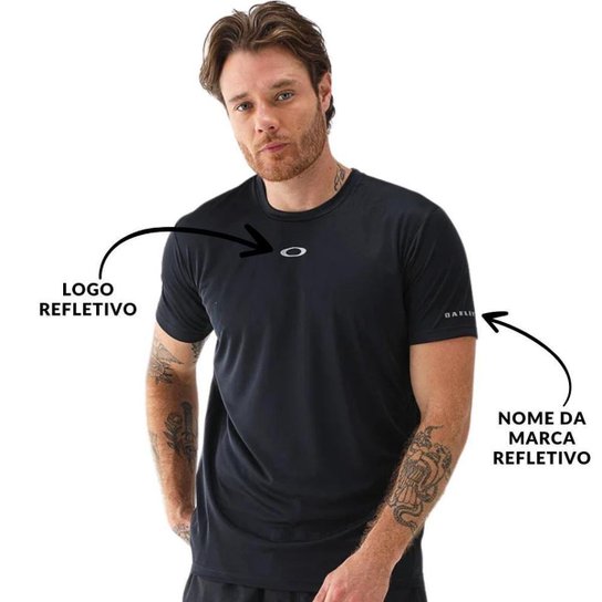 Camiseta Oakley TRN Recover Preta FOA406059 Preto