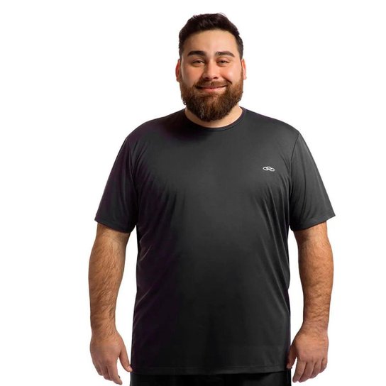 Camiseta Olympikus Essential Masculina Plus Size Preta