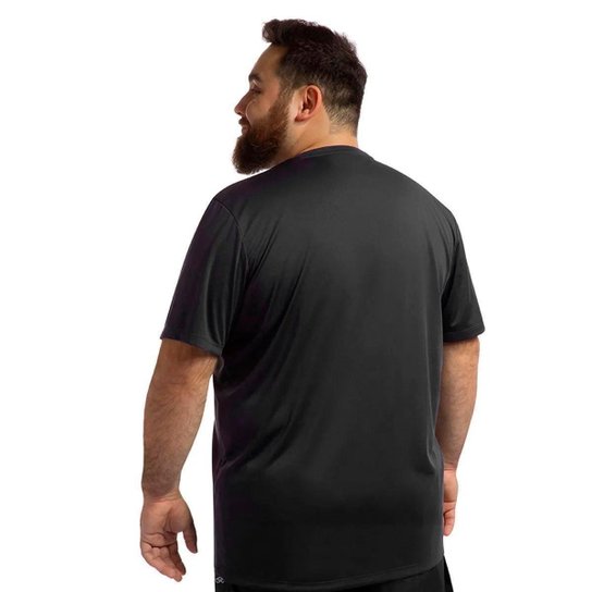 Camiseta Olympikus Essential Masculina Plus Size Preta