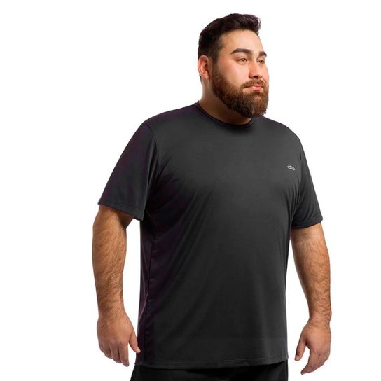 Camiseta Olympikus Essential Masculina Plus Size Preta