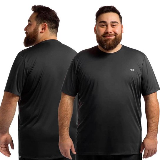 Camiseta Olympikus Essential Masculina Plus Size Preta
