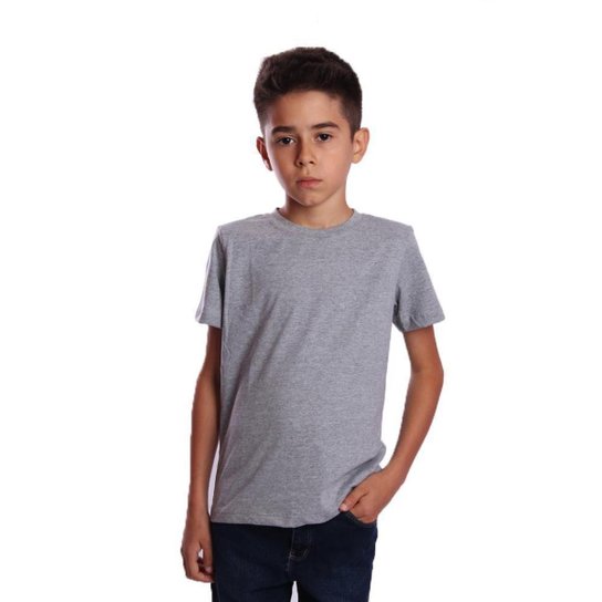 Camiseta Ox Silver Lisa Básica Infantil Juvenil