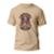 Camiseta Pandinus Astronauta Esqueleto Masculina - Marrom+Amarelo