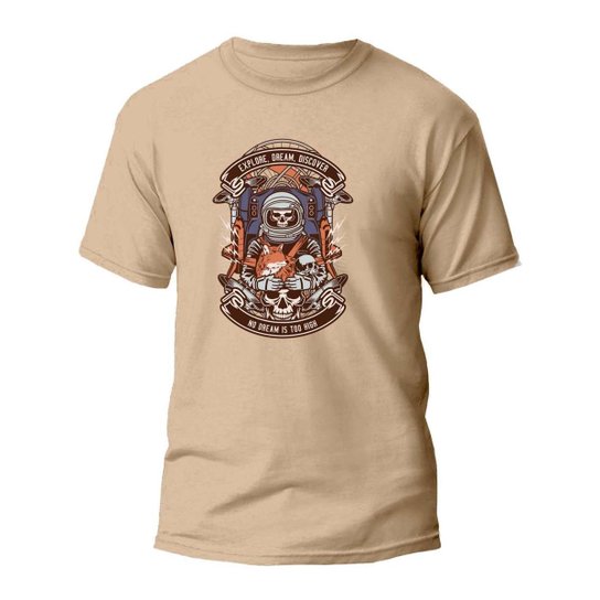 Camiseta Pandinus Astronauta Esqueleto Masculina