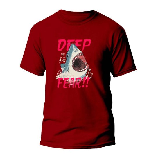 Camiseta Pandinus Shark Deep Fear Masculina