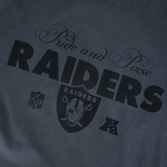 Camiseta Plus Size Regular NFL Las Vegas Raiders Masculino