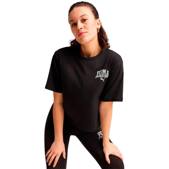 Camiseta Puma Class Relaxed Crop Feminina