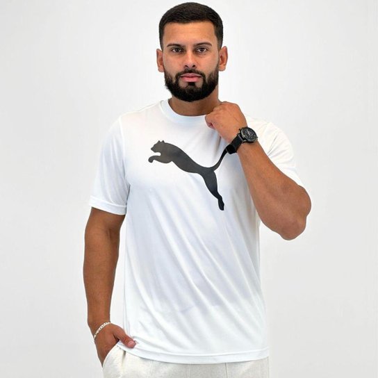 Camiseta Puma Dry Manga Curta Logo Poly Tee Masculina