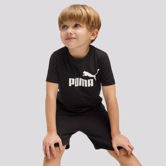 Camiseta Puma ESS NO. 1 Infantil Preta