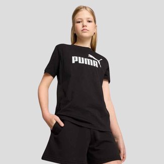 Camiseta Puma ESS NO. 1 Logo Juvenil Feminina Preta