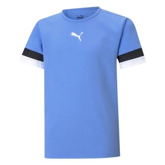 Camiseta Puma Teamrise Jersey Infantil - Azul 15-16