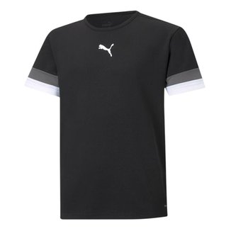 Camiseta Puma Teamrise Jersey Infantil - Preto 9-10