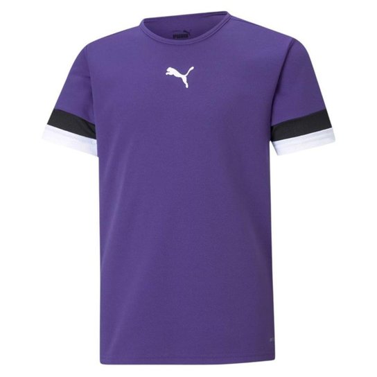 Camiseta Puma Teamrise Jersey Infantil - Roxo 9-10