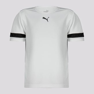 Camiseta Puma TeamRise Juvenil Branca