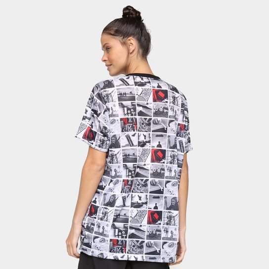 Camiseta Qix Print Sublimado Skull