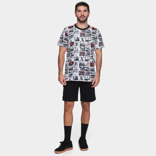 Camiseta Qix Print Sublimado Skull