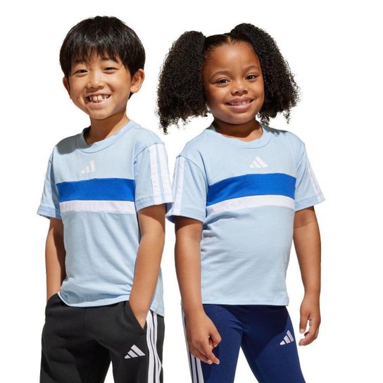 Camiseta Seasonal Essentials Tiberio Três Listras Infantil Adidas