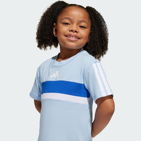 Camiseta Seasonal Essentials Tiberio Três Listras Infantil Adidas