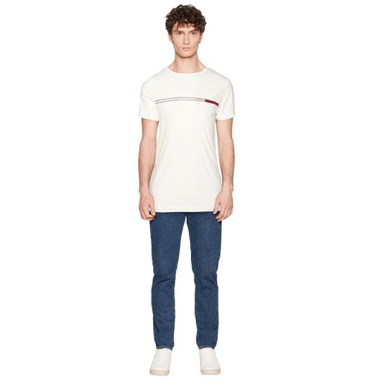 Camiseta Tommy Hilfiger Two Tone Chest Stripe Masculina