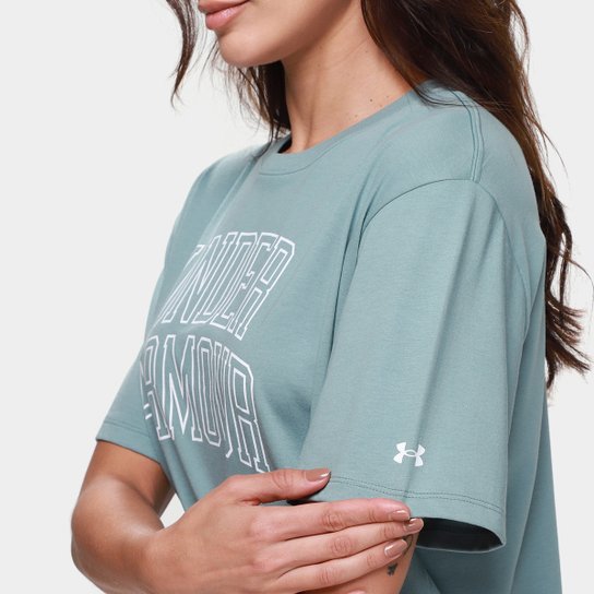 Camiseta Under Armour MC Rival OS Camp Feminina