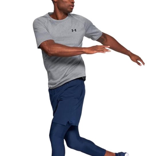 Camiseta Under Armour Tech 2.0 Cinza - Masculina