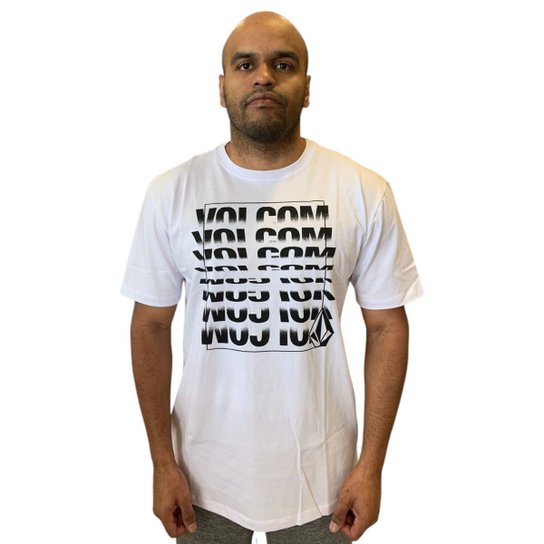 Camiseta Volcom Silk Frontal Flip Thru Original Masculina