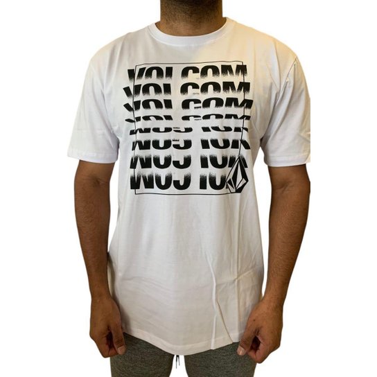 Camiseta Volcom Silk Frontal Flip Thru Original Masculina