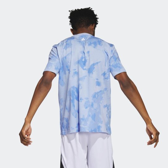 Camiseta Worldwide Hoops City Basketball-Azul Adidas