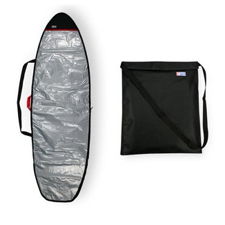 Capa Prancha Surf Fish Refletiva Acolchoada 6'0 A 6'3 + Saco Roupa Molhada - Maori Extreme