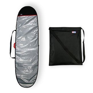 Capa Prancha Surf Longboard Refletiva Espuma 9'0 A 9'4 + Saco Roupa Molhada - Maori Extreme