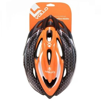 Capacete Esportivo Vollo Adulto Laranja e Cinza - VCL510