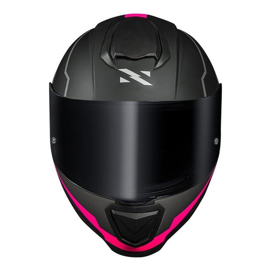 Capacete Norisk Razor Full Preto e Rosa Fosco