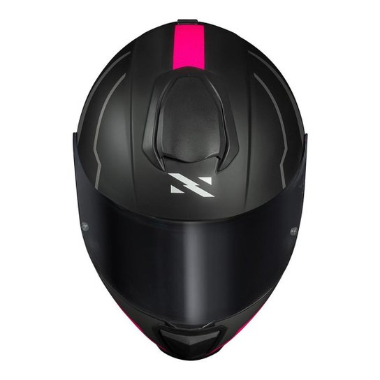 Capacete Norisk Razor Full Preto e Rosa Fosco