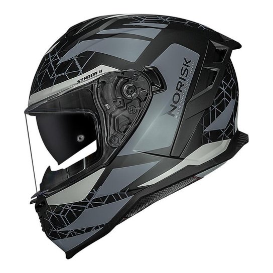 Capacete Norisk Strada 2 Evoque Preto Camuflado C/ Óculos Masculino e Feminino