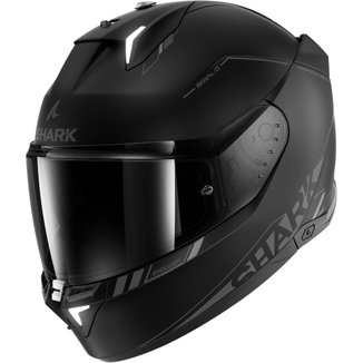 CAPACETE SHARK SKWAL I3 KAK PRETO FOSCO LED + PINLOCK