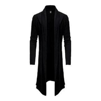 Cardigan Masculino Kimono Sobretudo Blusa De Frio Ca2 Swag-AZULMARINHO-G