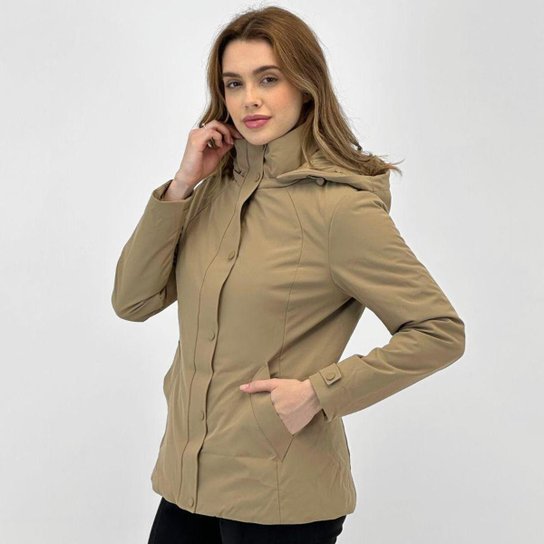 Casaco Alpelo em Nylon com Capuz Feminino