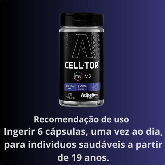 Cell Tor My HMB 3000mg 100 Capsulas Atlhetica Nutrition