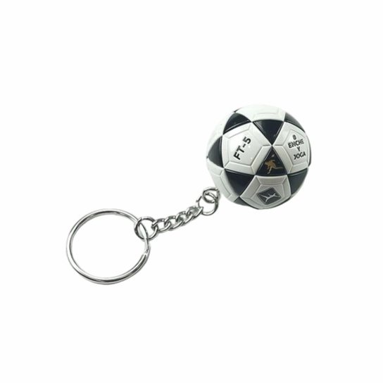 Chaveiro Bola de Futevôlei FT-5 - Preto e amarelo Mikasa