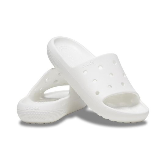 Chinelo crocs classic slide white