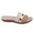 Chinelo Fem Modare UltraConforto 7125.200 Gaspea Tresse - Dourado+Bege