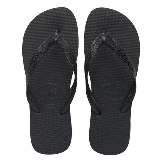Chinelo Havaianas Top Masculino Tamanho 43/44 Preto-Preto-43/44